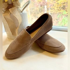 Taupe Suede Flats